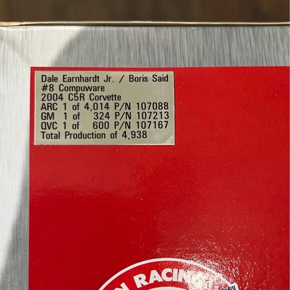 ACTION 2004 C5R Corvette #8 Compuware Dale Earnhardt Boris Said MIB - Picture 4 of 10